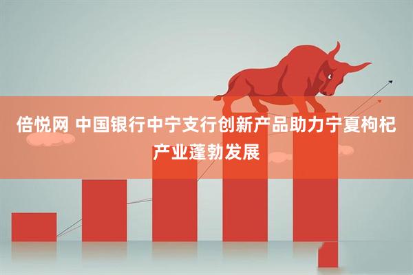 倍悦网 中国银行中宁支行创新产品助力宁夏枸杞产业蓬勃发展