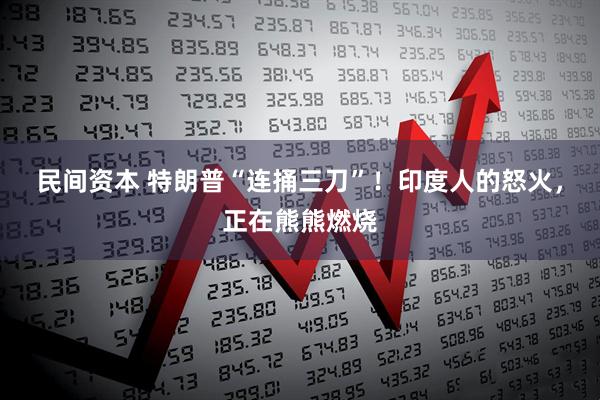 民间资本 特朗普“连捅三刀”！印度人的怒火，正在熊熊燃烧