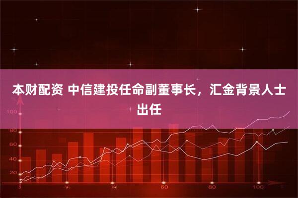 本财配资 中信建投任命副董事长，汇金背景人士出任