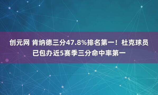 创元网 肯纳德三分47.8%排名第一！杜克球员已包办近5赛季三分命中率第一